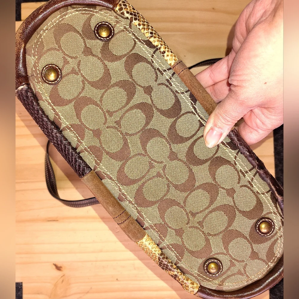 2008 Coach Patchwork Tote in Brown Tones - Picture 12 of 14